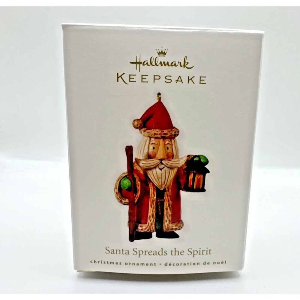 Hallmark Keepsake 2010 Santa Spreads The Spirit‎ Christmas Ornament Lantern NIB